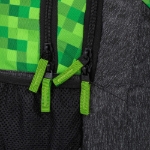 Obrázok z Bagmaster PORTO 23 B školský batoh - kocky zelený 29 l