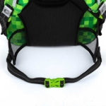 Obrázok z Bagmaster PORTO 23 B školský batoh - kocky zelený 29 l