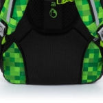 Obrázok z Bagmaster PORTO 23 B školský batoh - kocky zelený 29 l