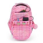 Obrázok z Bagmaster VEGA 23 A školský batoh - motýliky ružová 22 l