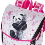 Obrázok z Bagmaster PRIM 23 B veľký školský set pre prvákov - panda ružová 20 l