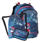 Obrázok z Bagmaster VEGA 24 Malá školská súprava pre prvákov - hokejová modrá 22 l