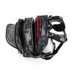 Obrázok z Veľká školská súprava Bagmaster LUMI 24 B pre prvákov - sivá stíhačka 23 l