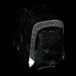 Obrázok z Veľká školská súprava Bagmaster LUMI 24 B pre prvákov - sivá stíhačka 23 l