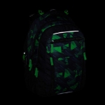 Obrázok z Bagmaster PORTO 24 A školský batoh - čierno-zelený zelený 29 l
