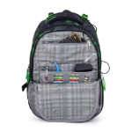 Obrázok z Batoh PORTO 24 A školský set - čierno-zelený čierny 29 l