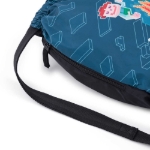 Obrázok z Bagmaster Bag LUMI 24 E školský vak na prezúvky / vak na cvičky - kocka empire modrá 1,5 l