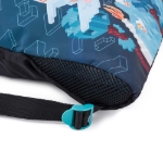 Obrázok z Bagmaster Bag LUMI 24 E školský vak na prezúvky / vak na cvičky - kocka empire modrá 1,5 l