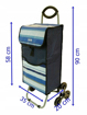 Obrázok z Nákupní taška na kolečkách Dielle CARR3N-05 modrá 41 L
