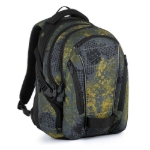 Obrázok z Bagmaster BAG 21 C studentský batoh - khaki zelený Černá 30 l