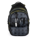Obrázok z Bagmaster BAG 21 C studentský batoh - khaki zelený Černá 30 l