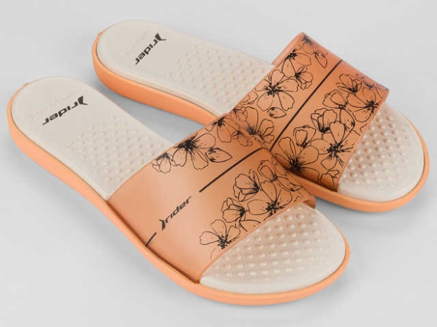 Obrázok z Rider Splash V 83503-AR358 Dámske šľapky oranžovo / béžové