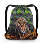 Obrázok z Bagmaster SÁČEK BETA 22 C školní na přezůvky / tělocvik - levhart Oranžová 1,5 l