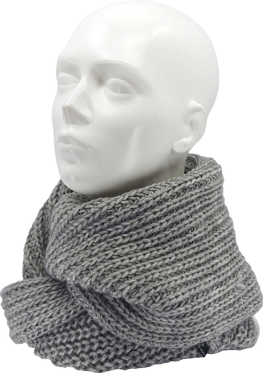 Obrázok z VOXX Šála dámská pletená MINOR kruhová z merino SVĚTLE ŠEDÁ