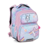 Obrázok z Bagmaster DOPI 23 A mini školní set pro prvňáčky - jednorožec Růžová 22 l