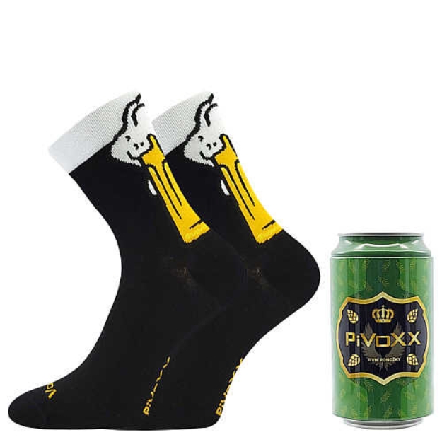 Obrázok z VOXX Ponožky pánské letní PIVOXX + PLECHOVKA s obrázky PIVA vzor C