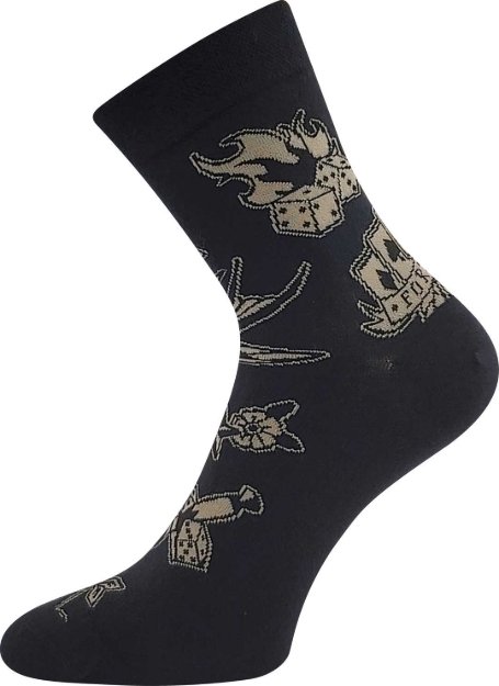 Obrázok z LONKA Ponožky společenské vtipné DEVIVE s obrázky GAME (3 páry)