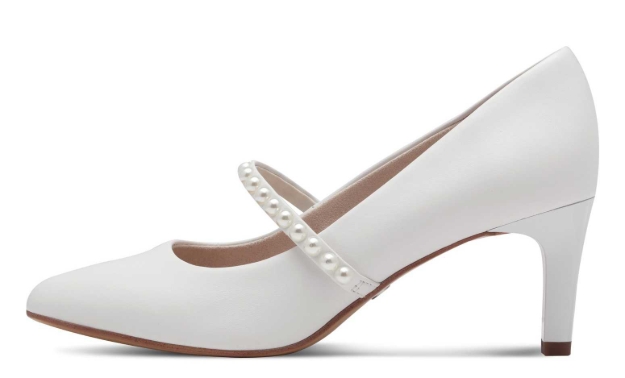 Obrázok z Tamaris 1-22424-44-100 Dámske balerínky biele