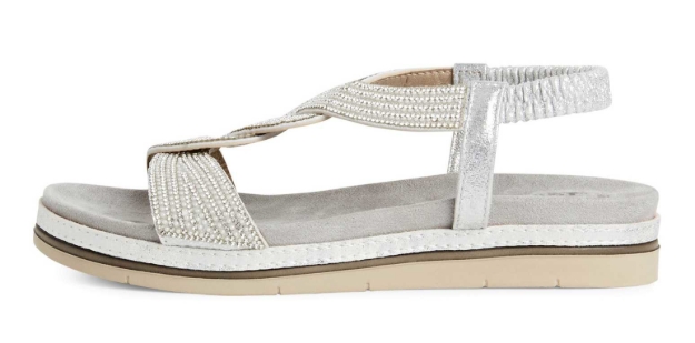 Obrázok z Tamaris 1-28200-44-948 Dámske sandále strieborné