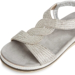 Obrázok z Tamaris 1-28200-44-948 Dámske sandále strieborné