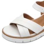 Obrázok z Tamaris 1-28202-42-117 Dámske sandále na kline biele