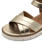 Obrázok z Tamaris 1-28202-42-933 Dámske sandále na kline zlaté