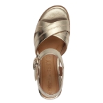 Obrázok z Tamaris 1-28202-42-933 Dámske sandále na kline zlaté