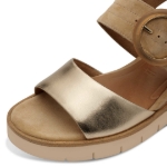 Obrázok z Tamaris 1-28206-42-445 Dámske sandále na kline hnedé