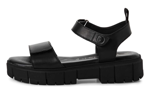 Obrázok z Tamaris 1-28209-44-001 Dámske sandále na kline čierne