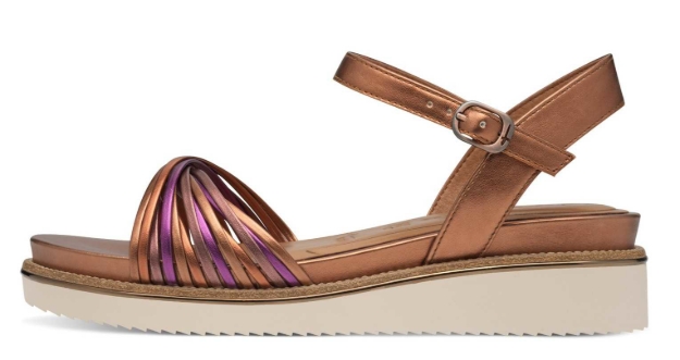 Obrázok z Tamaris 1-28218-44-964 Dámske sandále na kline copper