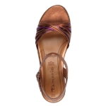 Obrázok z Tamaris 1-28218-44-964 Dámske sandále na kline copper