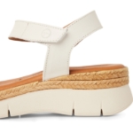 Obrázok z Tamaris 1-28220-44-117 Dámske sandále na kline biele