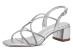 Obrázok z Tamaris 1-28236-42-941 Dámske sandále na podpätku strieborné