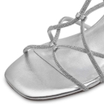 Obrázok z Tamaris 1-28236-42-941 Dámske sandále na podpätku strieborné