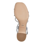 Obrázok z Tamaris 1-28236-42-941 Dámske sandále na podpätku strieborné