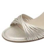 Obrázok z Tamaris 1-28324-42-179 Dámske sandále na podpätku stieborné