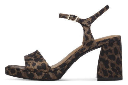 Obrázok z Tamaris 1-28343-44-360 Dámske sandále na podpätku leopard