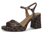 Obrázok z Tamaris 1-28343-44-360 Dámske sandále na podpätku leopard