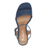 Obrázok z Tamaris 1-28343-44-802 Dámske sandále na podpätku modré