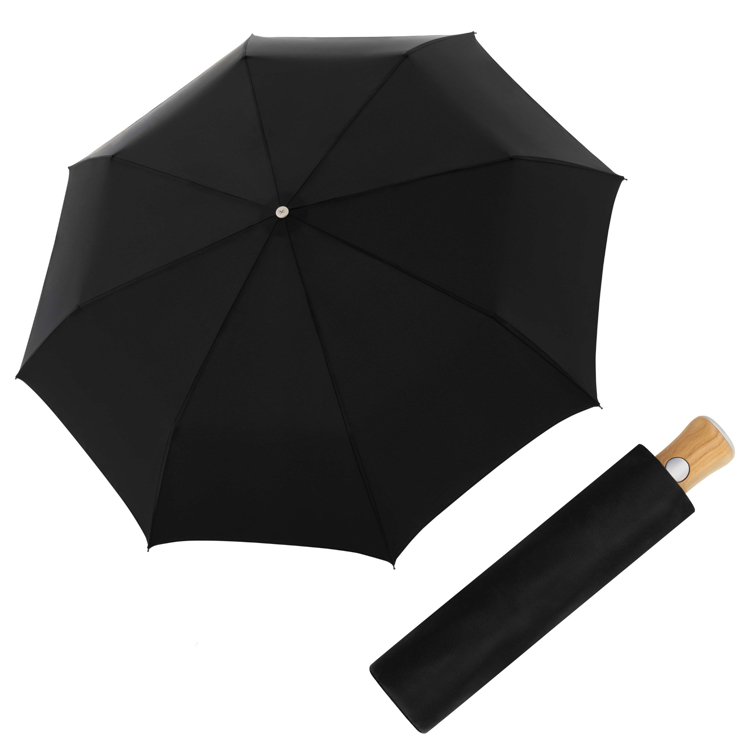 Obrázok z DOPPLER MANUFAKTUR Bellino Nickel matt Oxford - plně automatický luxusní deštník černá