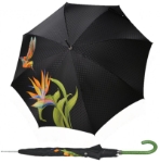 Obrázok z DOPPLER MANUFAKTUR Elegance Boheme Tropicale - dámský luxusní deštník s potiskem kolibřík