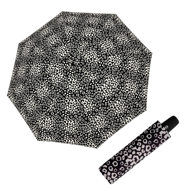 Obrázok z DERBY Hit Magic Loop Black & White - dámský plně automatický deštník černá