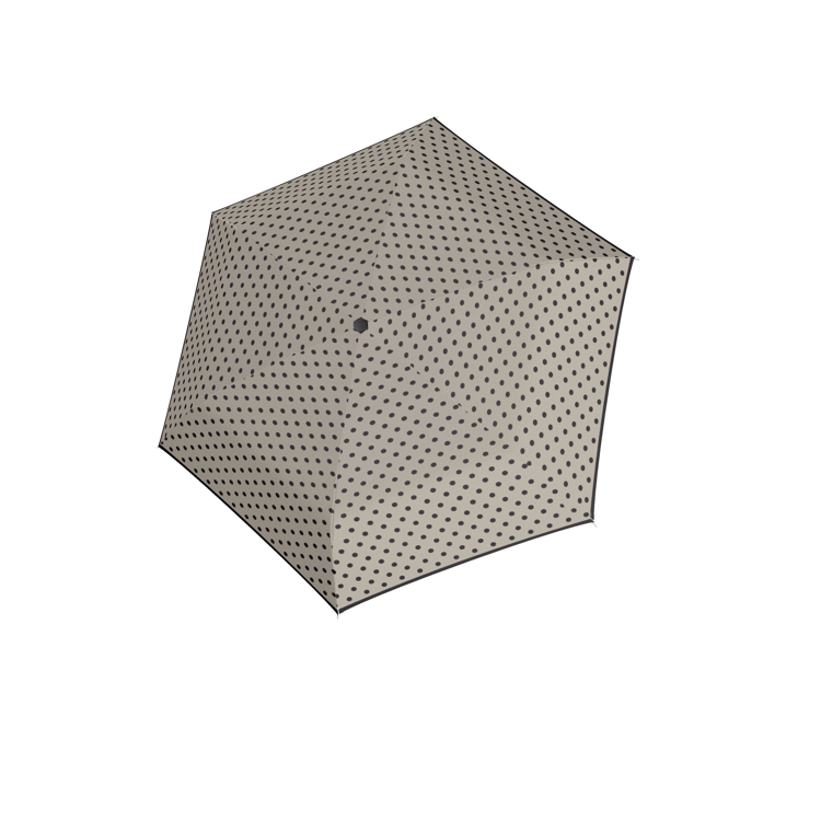 Obrázok z DERBY Hit Mini Flat Dots - dámský skládací deštník šedá