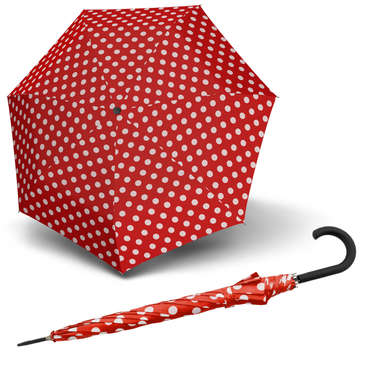 Obrázok z DERBY Hit Long Automatic Baloon - dámský holový vystřelovací deštník červená