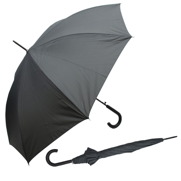 Obrázok z DERBY Hit Long AC Automatic - pánský holový vystřelovací deštník šedá