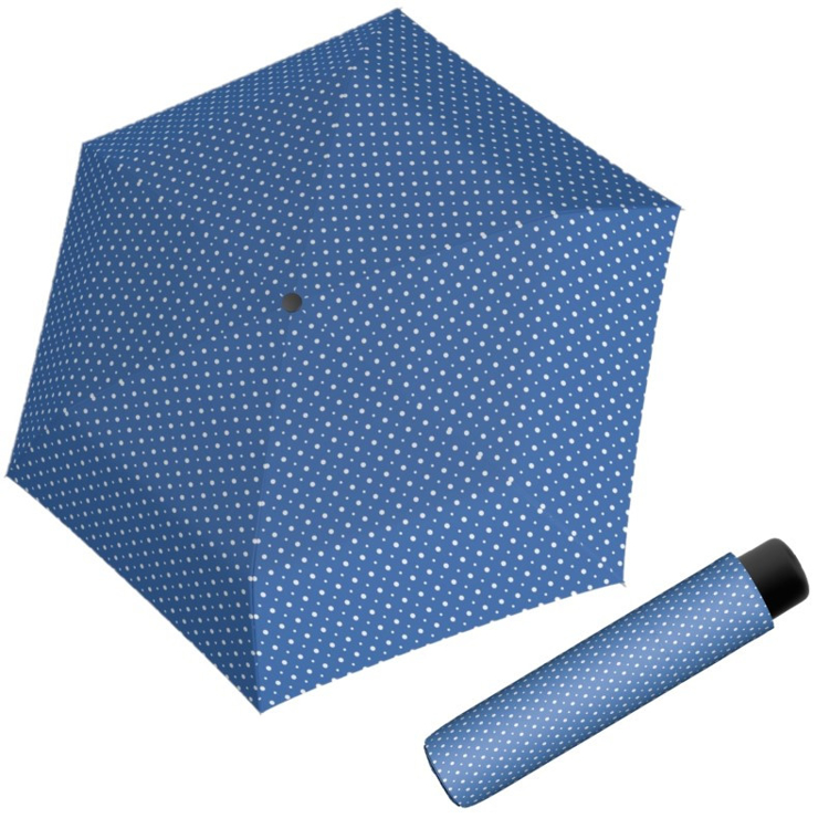 Obrázok z DERBY Micro Alu Dots - dámský/dětský skládací deštník modrá
