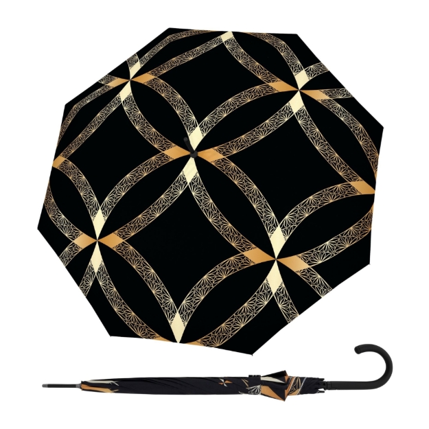 Obrázok z DOPPLER Fiber Flex Long AC Luxury - dámský holový vystřelovací deštník vícebarevný