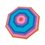 Obrázok z DOPPLER Fiber Flex Long AC Happy pink - dámský holový vystřelovací deštník vícebarevný