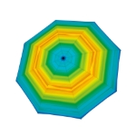Obrázok z DOPPLER Fiber Magic Happy green - dámský plně automatický deštník vícebarevný