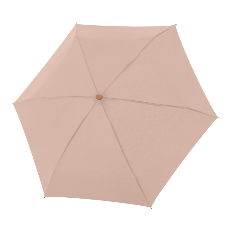 Obrázok z DOPPLER Nature Mini Cork gentle rose FSC® - EKO deštník růžová
